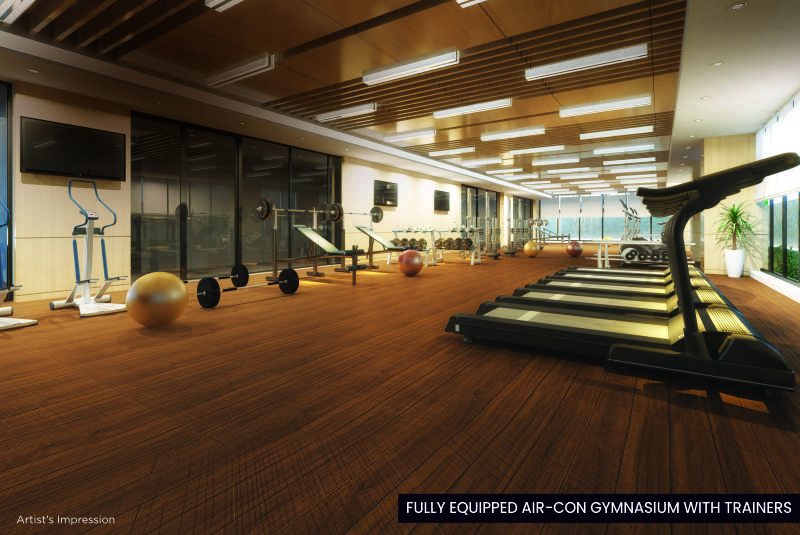 Fully Equipped Air condition Gymnasium with Trainer